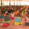 Meditating campers
